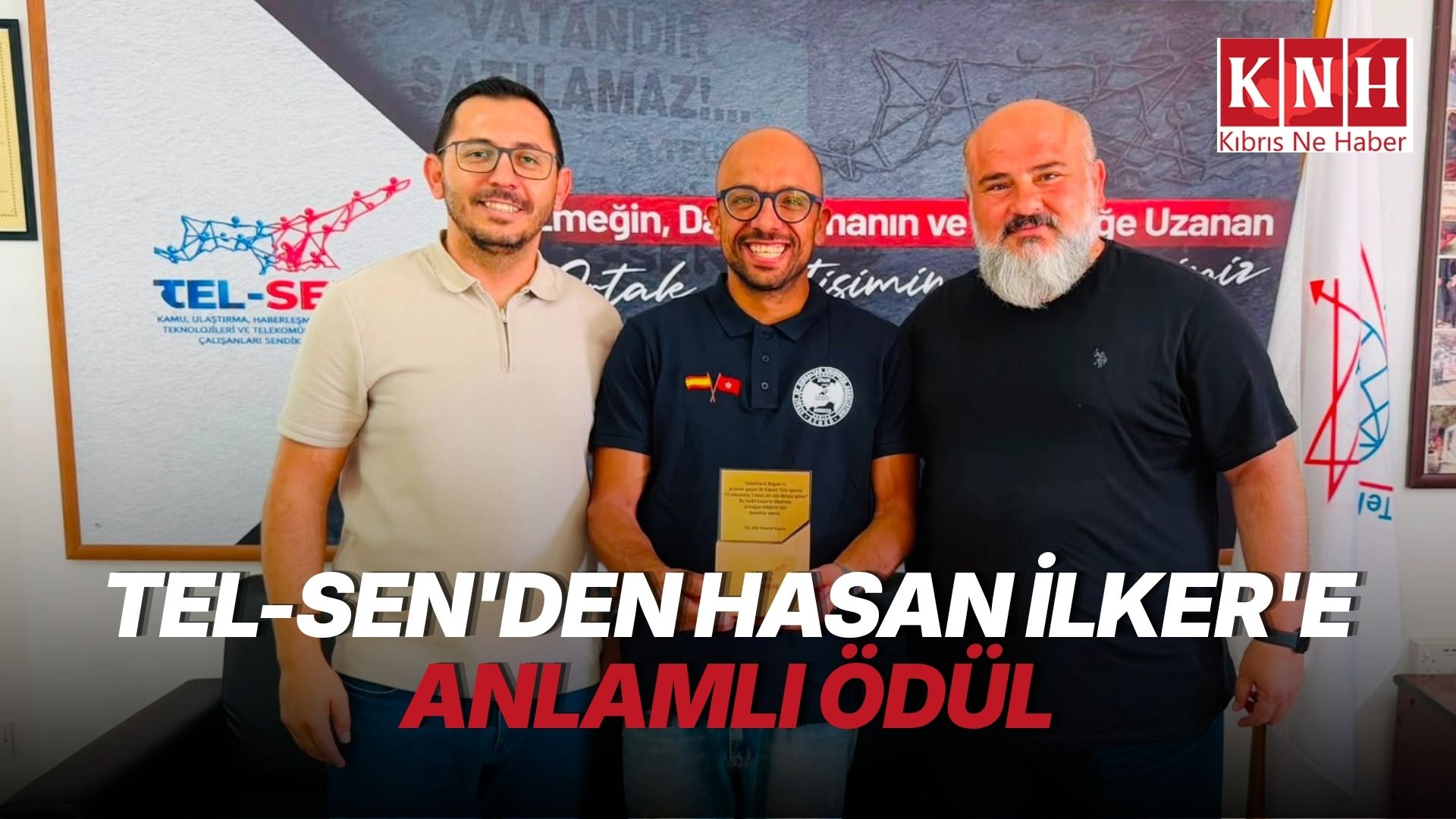 Tel-Sen’den Hasan İlker’e plaket