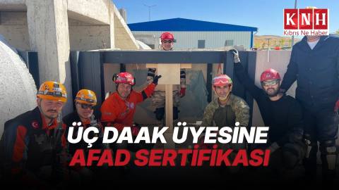 DAAK üyeleri, "Enkazda Arama ve Kurtarma Eğitmenlik Eğitimi Kursu"nu tamamladı