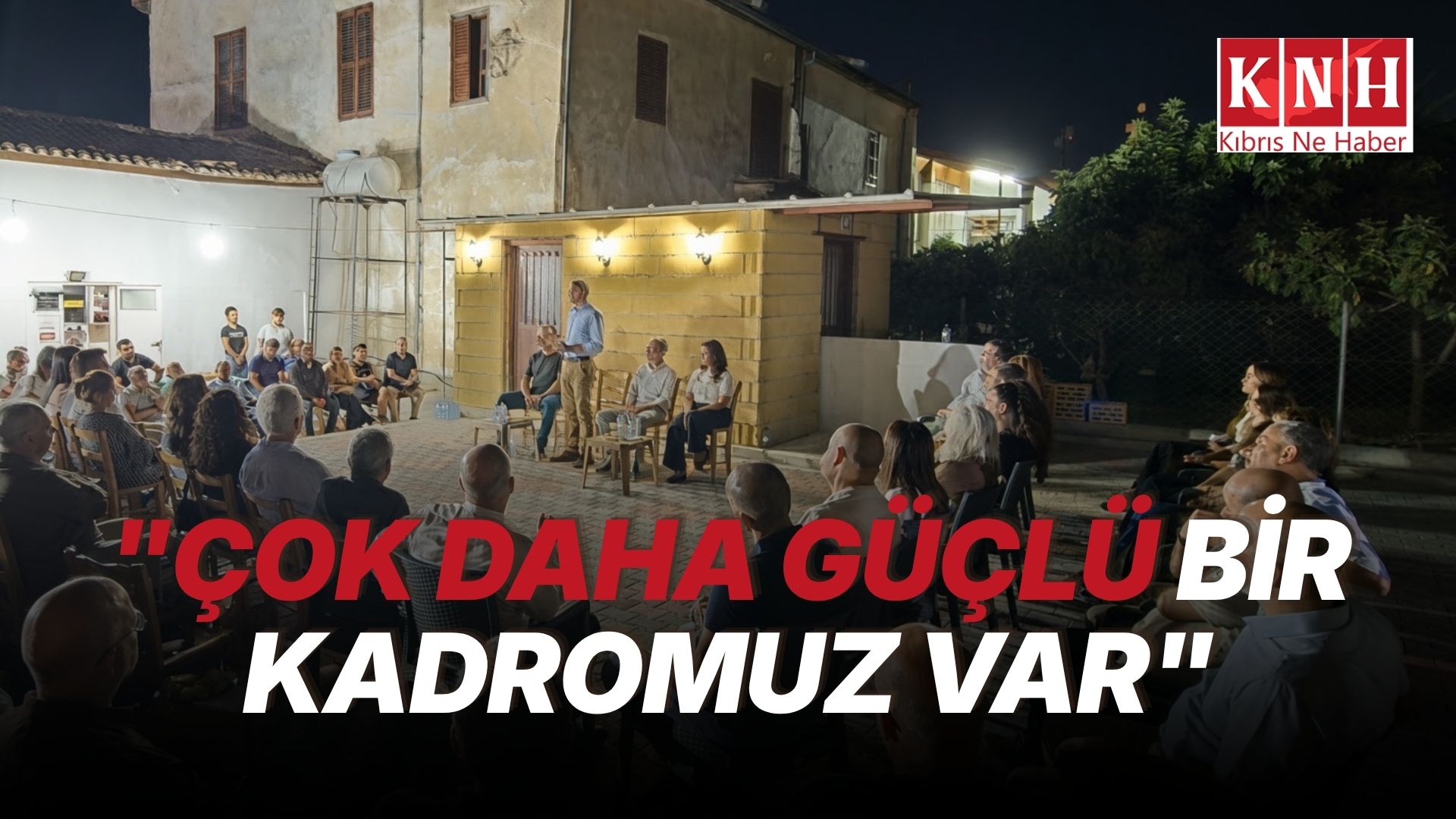 Özersay, Değirmenlik’te kitle toplantısı gerçekleştirdi