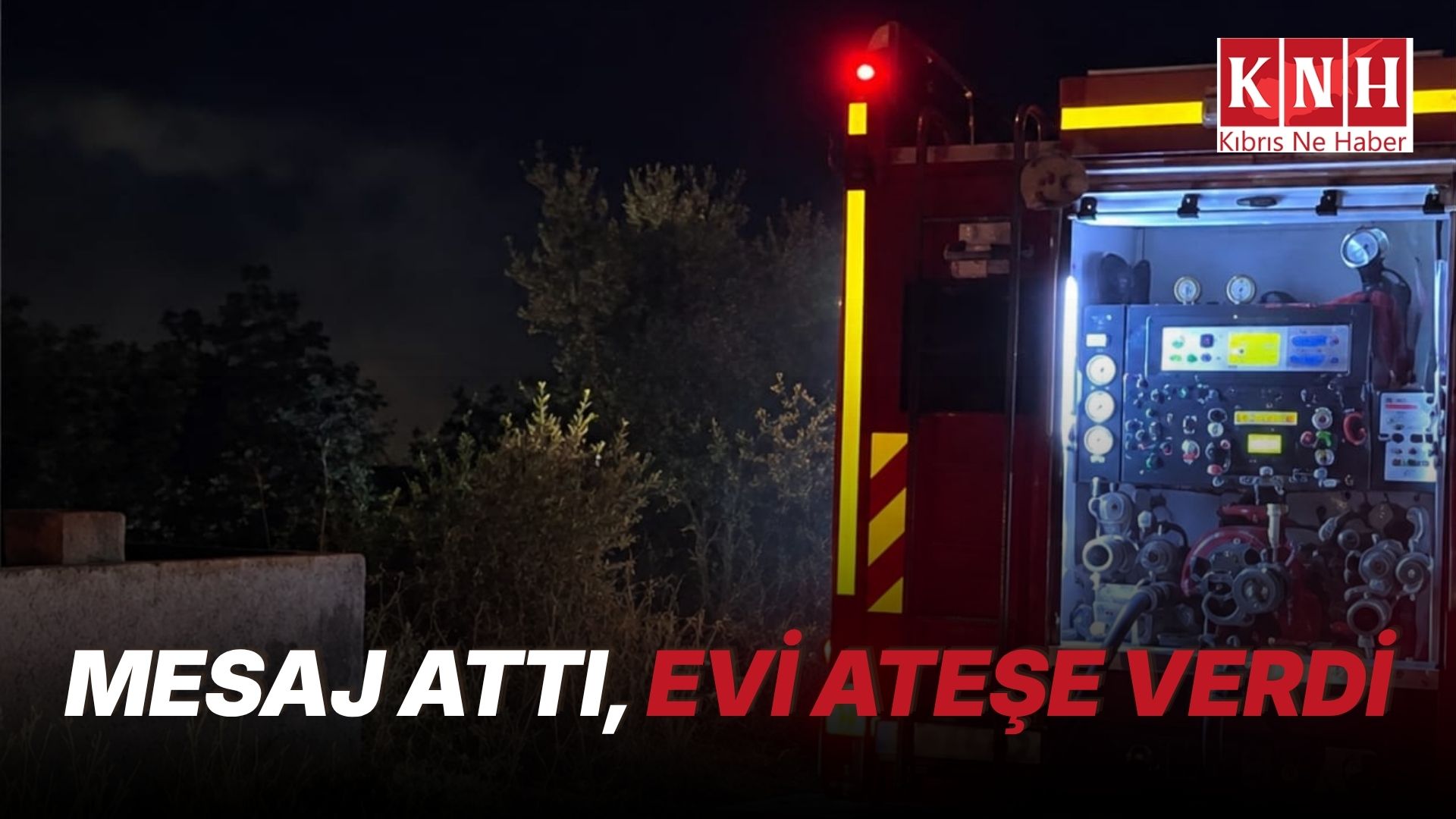 “Evini yakıyorum” mesajının ardından evi ateşe verdi