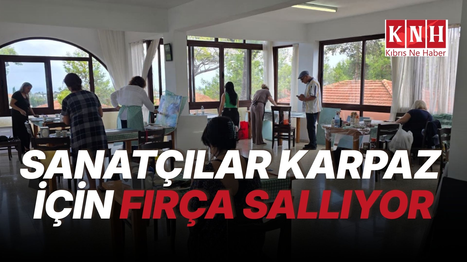 Sanatçılar, Karpaz'ın resimini çiziyor