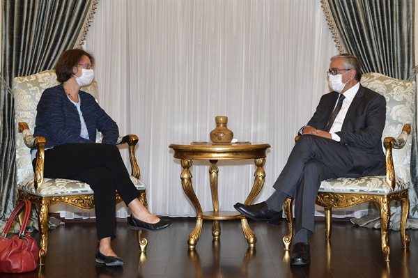 Akıncı, Veda Ziyaretleri Yapan Fransız Büyükelçi Dumont’u Kabul Etti