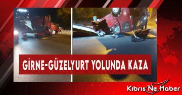 Girne-Güzelyurt Yolunda Kaza… Araç Sürücüsü Tespit Edilemedi