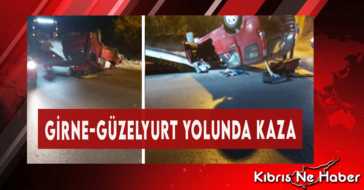 Girne-Güzelyurt Yolunda Kaza… Araç Sürücüsü Tespit Edilemedi