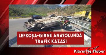 Lefkoşa-Girne Anayolunda Trafik Kazası
