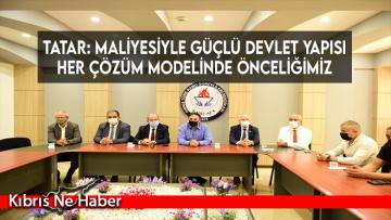 Tatar: Maliyesiyle güçlü devlet yapısı her çözüm modelinde önceliğimiz