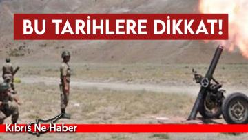 Çamurova ve Kumköy tatbikat alanlarında atış yapılacak