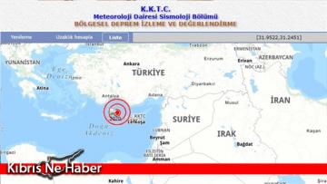Kıbrıs’ta deprem