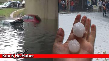 İstanbul’u sağanak ve dolu vurdu