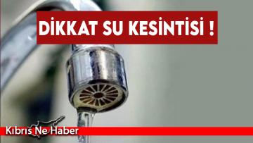 Güzelyurt Belediyesi su kesintisi yapılacağını duyurdu