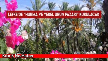 Lefke’de “Hurma ve Yerel Ürün Pazarı” kurulacak