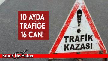10 ayda trafiğe 16 can!