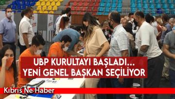 UBP Kurultayı başladı…Yeni genel başkan seçiliyor