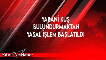 1 kişi hakkında yabani kuş bulundurmaktan yasal işlem başlatıldı