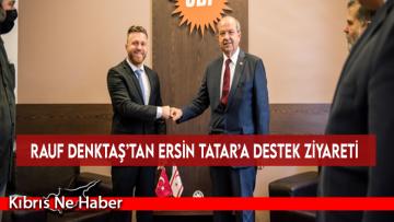 Rauf Denktaş’tan Ersin Tatar’a destek ziyareti