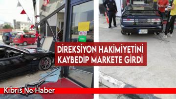 Direksiyon hakimiyetini kaybedip markete girdi