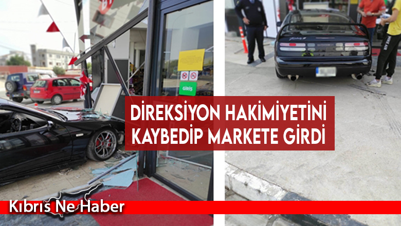 Direksiyon hakimiyetini kaybedip markete girdi