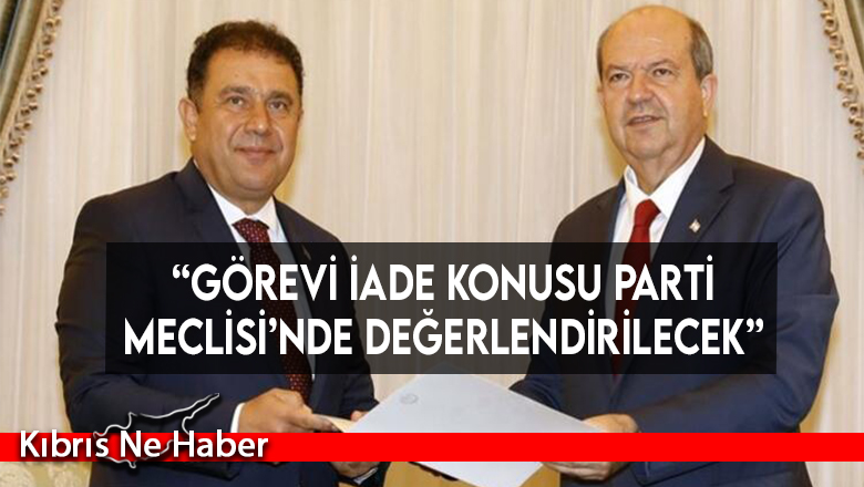 “Görevi iade konusu Parti Meclisi’nde değerlendirilecek”