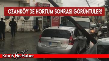 Ozanköy’de hortum sonrası görüntüler!