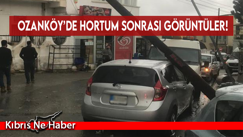 Ozanköy’de hortum sonrası görüntüler!