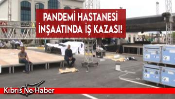 Pandemi Hastanesi inşaatında iş kazası!