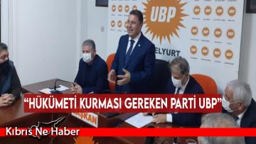 “Hükümeti kurması gereken parti UBP”