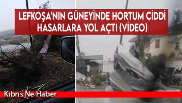 Lefkoşa’nın güneyinde hortum ciddi hasarlara yol açtı (VİDEO)
