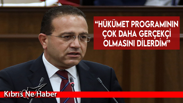 “Hükümet programının çok daha gerçekçi olmasını dilerdim”