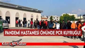 Pandemi Hastanesi önünde PCR kuyruğu!