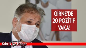 Girne’de 20 pozitif vaka!