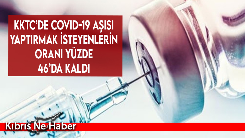 KKTC’de COVID-19 aşısı yaptırmak isteyenlerin oranı yüzde 46’da kaldı…