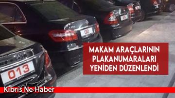 Makam araçlarının plaka numaraları yeniden düzenlendi