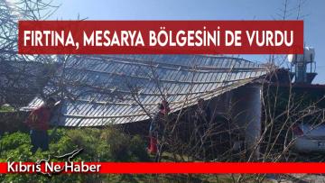 Fırtına, Mesarya bölgesini de vurdu