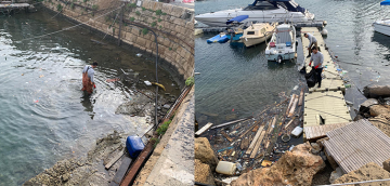 Deniz içinde temizlik çalışması yapıldı