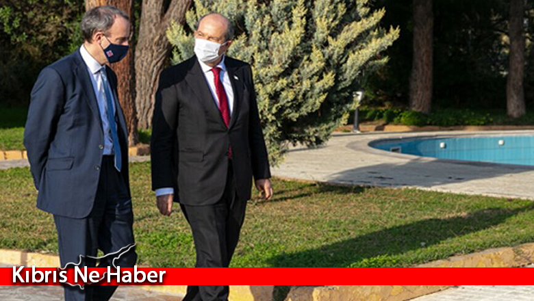 Cumhurbaşkanlığı: “Ersin Tatar, Raab’a 5+BM toplantısında masaya koyacağı vizyonu anlattı”