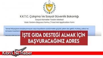 İşte gıda desteği almak için başvuracağınız adres