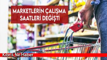 Marketlerin çalışma saatleri değişti