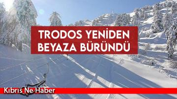 Troodos yeniden beyaza büründü
