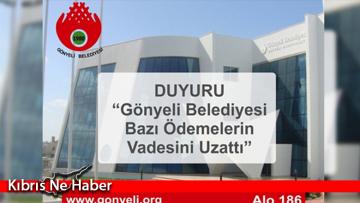 Gönyeli Belediyesi Borç Ödemelerinin Vadesini Uzattı