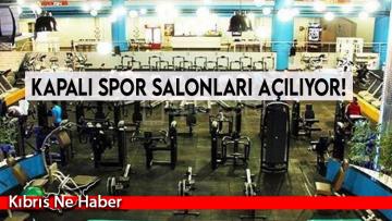 Kapalı spor salonları açılıyor!