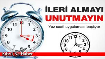 Yaz Saati Uygulaması Başlıyor
