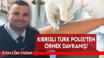 Kıbrıslı Türk Polis’ten örnek davranış!