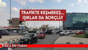 Trafikte keşmekeş.. Işıklar da borçlu!