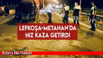 Lefkoşa-Metahan’da hız kaza getirdi