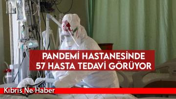 Pandemi Hastanesinde 57 hasta tedavi görüyor