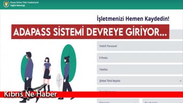 Adapass sistemi devreye giriyor…