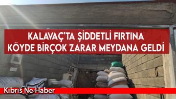 Kalavaç’ta şiddetli fırtına