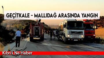 Yangın Haberleri Bitmiyor! Geçitkale – Mallıdağ arasında yangın