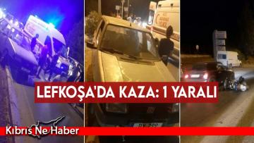 Lefkoşa’da kaza: 1 yaralı