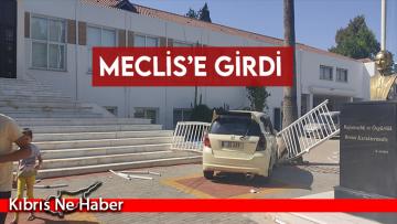 Korkutan kaza! Meclis’e girdi